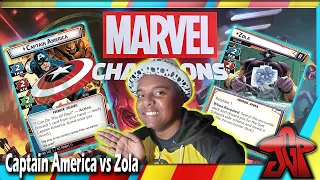 Captain America vs Zola: Marvel Champions - The Rise of Red Skull Solo Playthrough