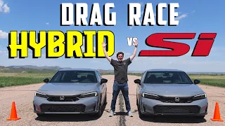 That WASN'T Supposed to Happen! 2025 Honda Civic Si vs. Hybrid Drag Race