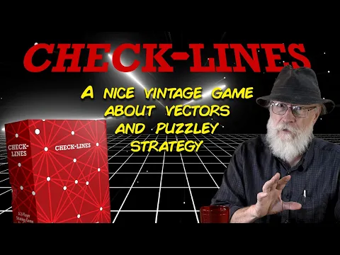 Double the challenge with this vintage 2-player pattern game "Check-Lines."