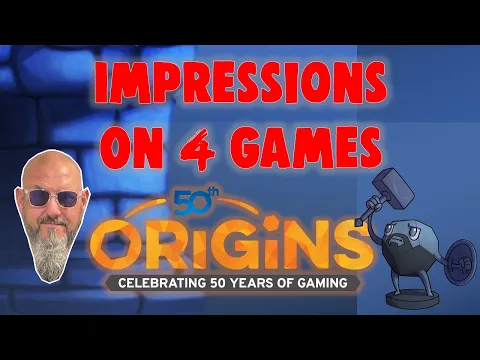 Impressions on 4 Games Played at Origins Game Fair 2025