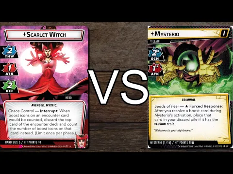 Scarlet Witch vs. Mysterio - Marvel Champions the Card Game