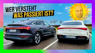 Audi Q8 etron vs. EQS 580 - Falsche ANGABEN bei Mercedes AKKUGRÖSSE?