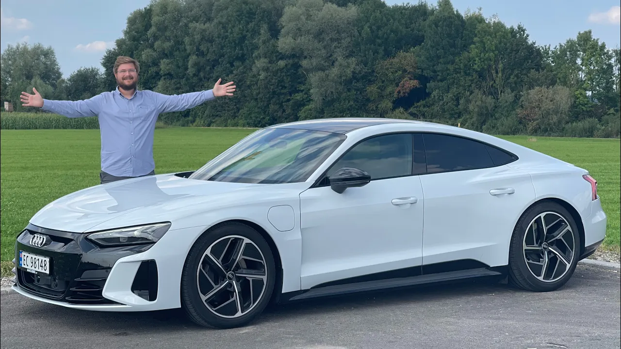 Top Speed In The Audi E-Tron GT On The German Autobahn!