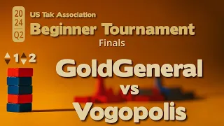 GoldenGeneral vs Vogopolis: 2024 Q2 Beginner Tak Tournament Finals - Live-Commentary