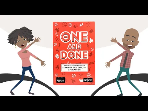 How To Play One and Done: A Fill-In-The-Blank Game of Strategy, Side Eyes, and Sabotage!