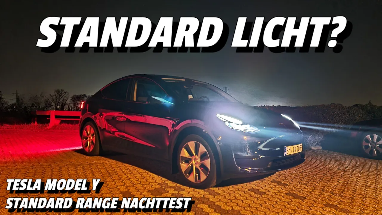 Tesla ModelY Standard Range LED Licht und Kamera Ausleuchtung. #elektroauto #tesla