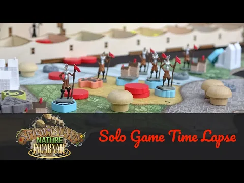 Spirit Island Board Game Solo time lapse /w content from all expansions