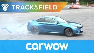 Drift Gymnastics: BMW M2 vs Honda Civic Type R vs Jeep SRT8 vs Caterham 620S | Track&Field