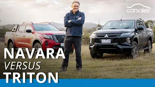 Nissan Navara PRO-4X v Mitsubishi Triton GSR 2021 Review @carsales.com.au
