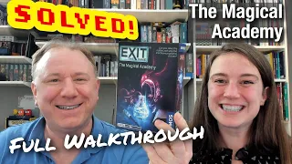 Exit the Game: The Magical Academy - full walkthrough + solution with Dr Gareth and Laura