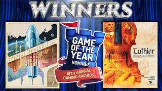 19th Dice Tower Awards - Winners Reaction!