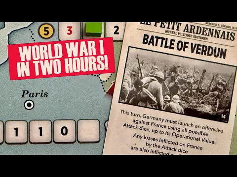 Fight World War 1 in Two Hours! | La Der Des Ders Overview | Solo & 2-Player Board Wargame