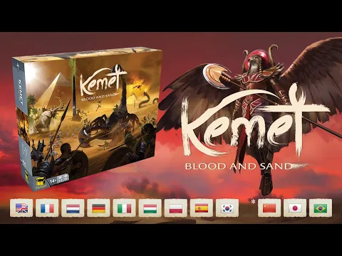 Kemet Blood and Sand All In Unboxing Ancient Egyptian Board Game with All Expansions
