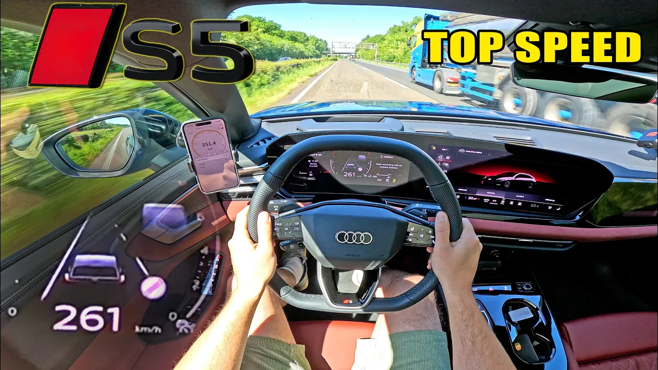2025 AUDI S5 AVANT // 0-100 100-200 TOP SPEED POV & SOUND