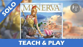 Tutorial & Solo Playthrough of Minerva - Solo Board Game