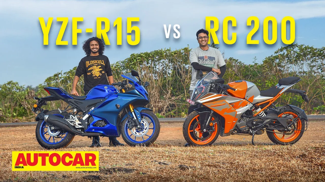 Yamaha R15 V4 vs KTM RC 200 - Which should be your first sport bike? | Comparison| Autocar India