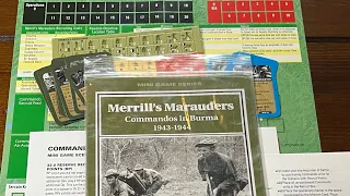 Merrill’s Marauders: Commandos in Burma 1943-1944 (Decision Games) - Unbagging & Overview