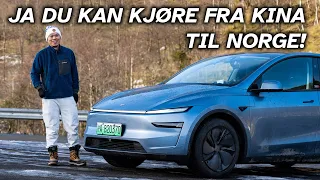 Kjørte fra Kina til Norge i en Tesla Model Y!