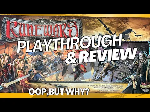 "Runewars" by Fantasy Flight games. Gameplay and Review