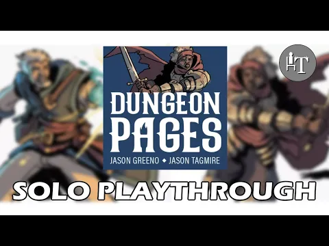 Dungeon Pages Board Game - Solo Playthrough - Dice, Dungeons, and Danger!