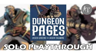 Dungeon Pages Board Game - Solo Playthrough - Dice, Dungeons, and Danger!
