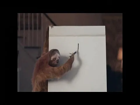 Funny Commercial - Geico - Pictionary With A Sloth
