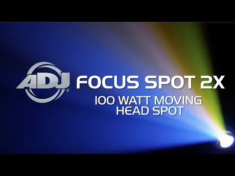 Product video thumbnail for ADJ American DJ Focus Spot 2X 100W LED Moving Head Light w/ UV