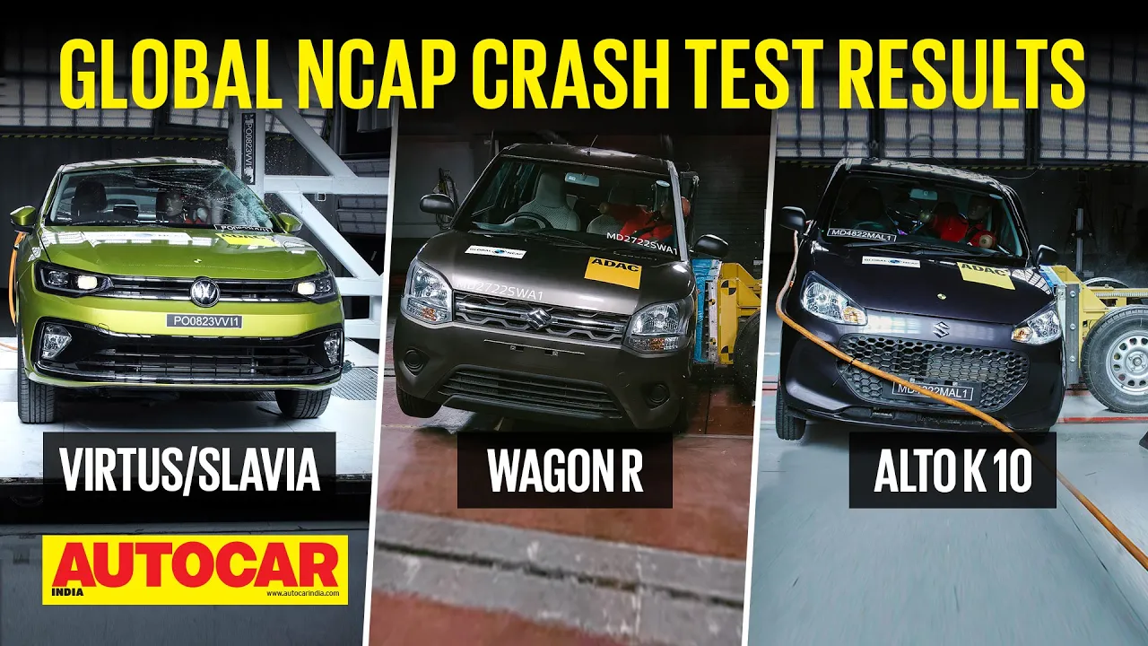 Global NCAP crash test results - VW Virtus, Skoda Slavia, Maruti Wagon R & Alto K10 | Autocar India