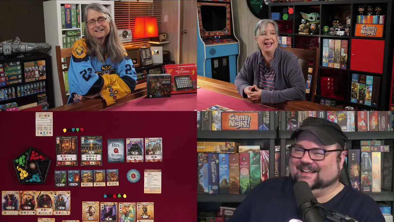 GameNight! LIVE!! | Today! Res Arcana Duo  w/ Nikki & Lincoln @10:30am PDT