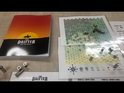The Drifter Solo RPG/HexCrawl (saddle up to hear my first impressions)