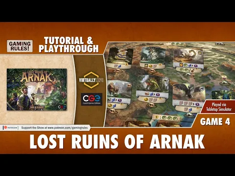 Lost Ruins of Arnak - Tutorial & Playthrough for Virtually Expo - Game 4