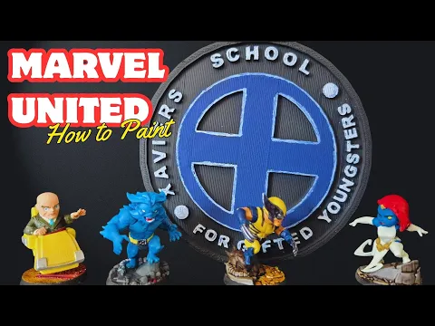 How I Painting Marvel United X-Men Minis β Beast, Mystique & Wolverine!