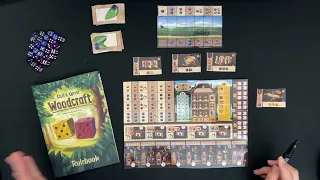 Woodcraft Roll and Write Solo Playthrough | DaniCha