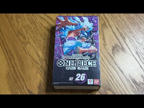 One Piece Card Game Starter Deck 26 - Monkey D. Luffy (Bandai) - Unbox + 2 Booster Rips