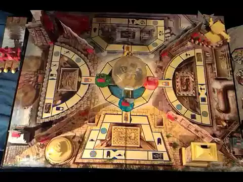A FULLY SET UP THE CRYSTAL MAZE BOARD GAME.