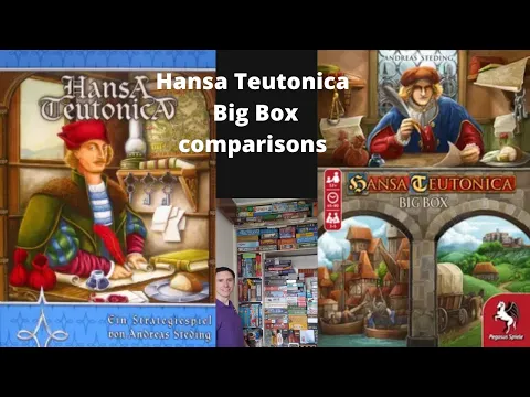 Hansa Teutonica Big Box comparisons to original + expansions + promo board game * Amass Games
