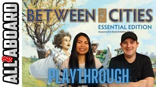 BETWEEN TWO CITIES ESSENTIAL EDITION | Board Game | 2 Player Variant | How to Play and Playthrough