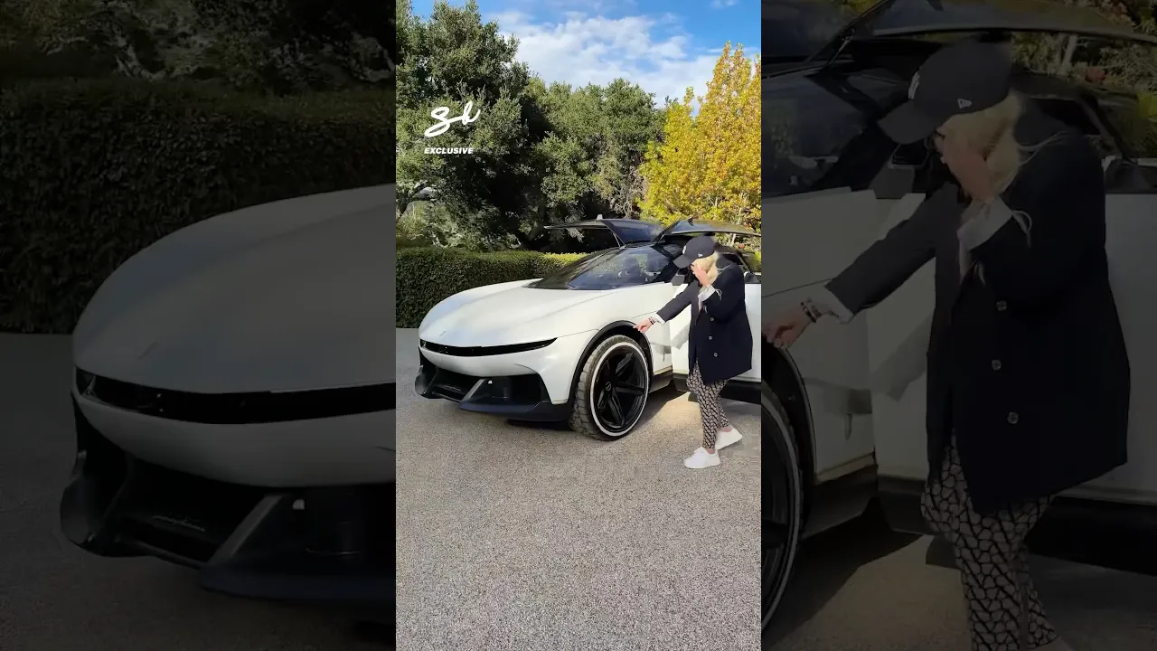 It has roof wing doors and a wine cooler in the back 😱 #pininfarina #supercars #vehicles