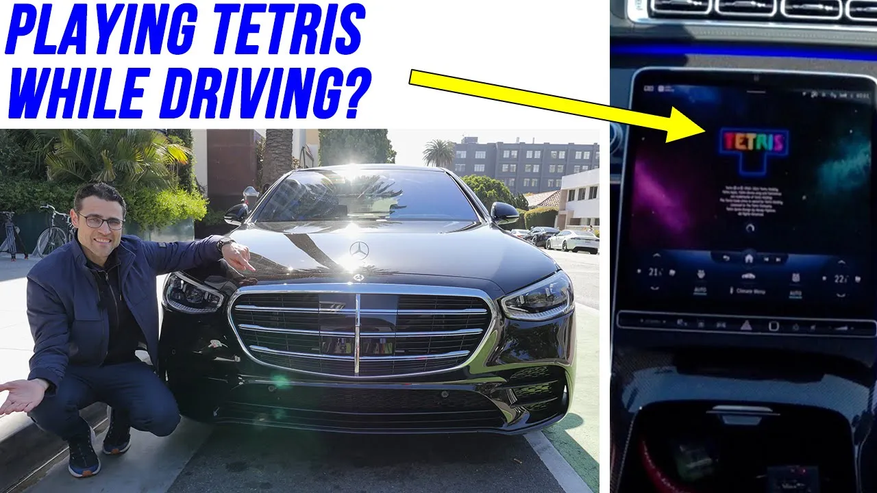 Mercedes S-Class level 3 autonomous driving real-world test on US highway in LA!