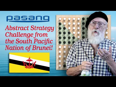 From Brunei in the South Pacific, a traditional strategy board game with a unique capture method!