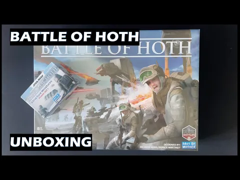 Unboxing Battle of Hoth Star Wars board game with promo set 1
