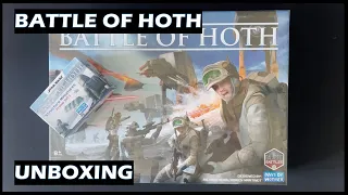 Unboxing Battle of Hoth Star Wars board game with promo set 1