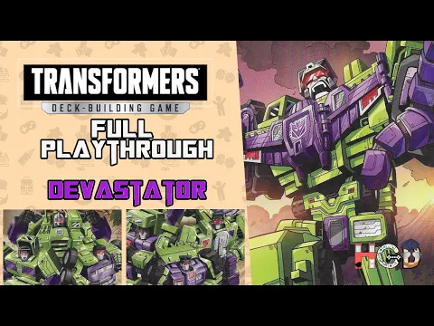 Transformers Deck Building Game DEVASTATOR Solo play through session