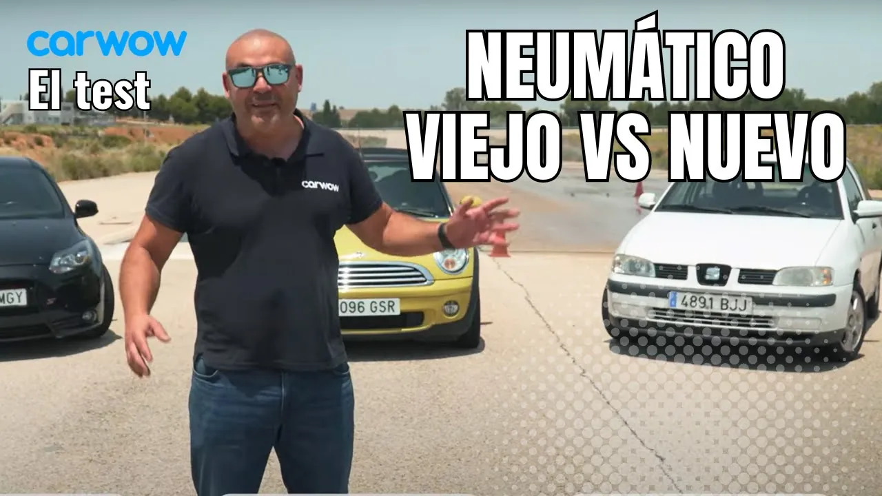 REACCIONANDO A NEUMÁTICOS VIEJOS vs NUEVOS: ASÍ FRENAN COCHES VIEJOS CON UNOS y OTROS
