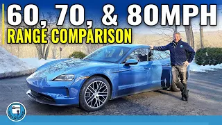 Porsche Taycan Range Comparison At 60 MPH, 70 MPH, and 80 MPH