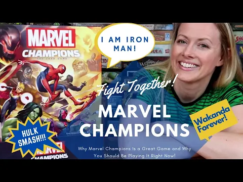 MARVEL CHAMPIONS: Kim Dives into the Marvel Universe! Iron Man/She Hulk/Captain Marvel/Black Panther