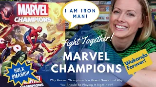 MARVEL CHAMPIONS: Kim Dives into the Marvel Universe! Iron Man/She Hulk/Captain Marvel/Black Panther