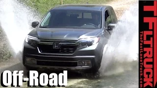 2017 Honda Ridgeline vs Toyota Tacoma Off-Road Mashup Review: Old vs New School AWD