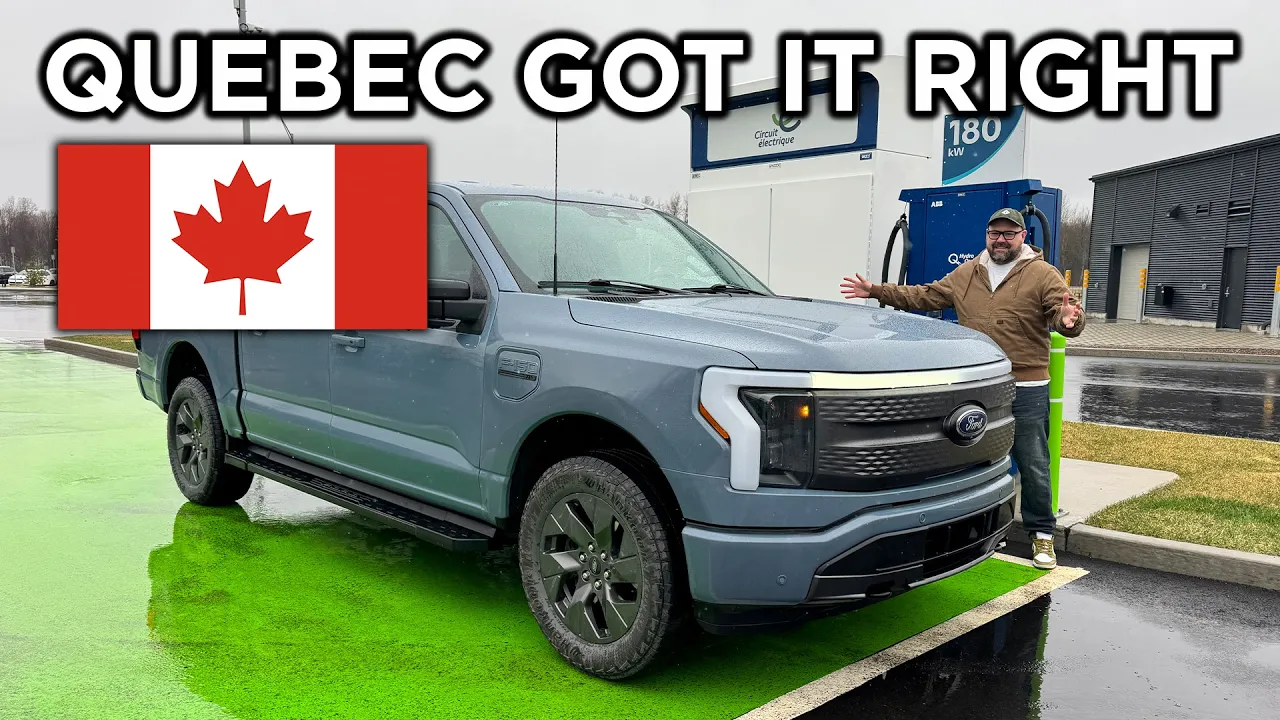 EV Charging In Quebec Feels Like Norway! Full DCFC Tour On Autoroute 20 w/ F-150 Lightning