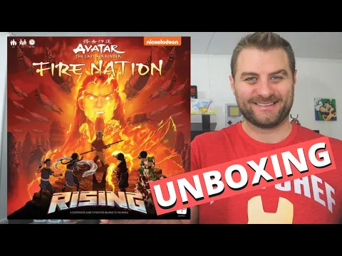 Avatar The Last Airbender Fire Nation Rising Board Game Unboxing